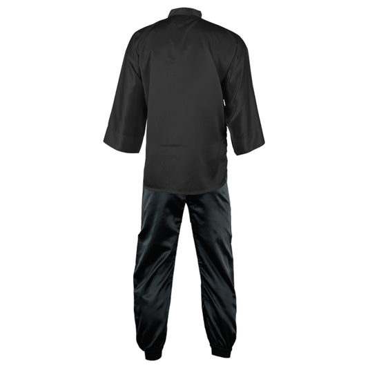 Kung Fu Uniform  Satin : All Black