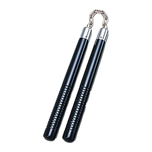 Nunchaku Black Oak With Grooves- C116 - PRE ORDER