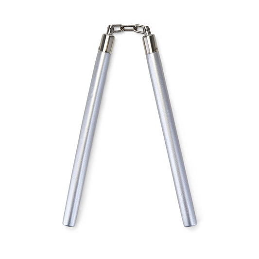 Competition Wooden Speed Nunchucks Chain 11"- Silver - PRE ORDER
