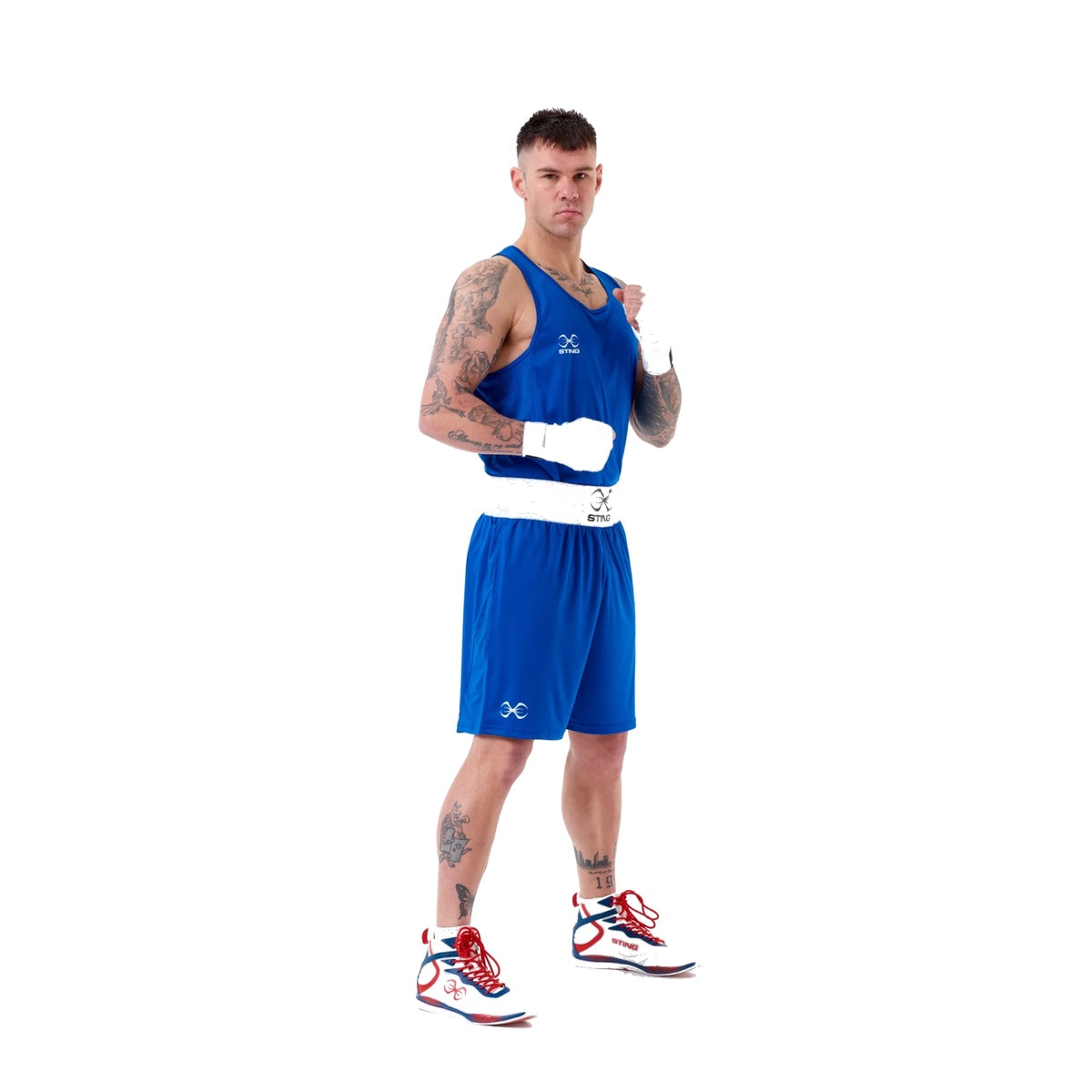 Sting Adults Male Competition Mettle 2:0 Boxing Vest - Blue