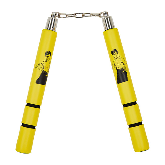 NR-020: Game Of Death Yellow Bruce Lee Foam Nunchucks BB - PRE